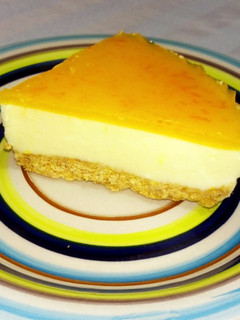 Una foto de Cheesecake de naranja