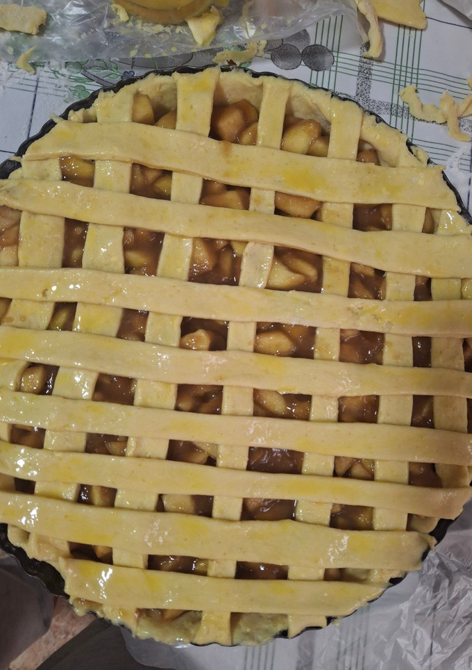 Una foto de Pie de manzana