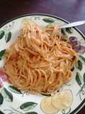 Espagueti cremosito.😋