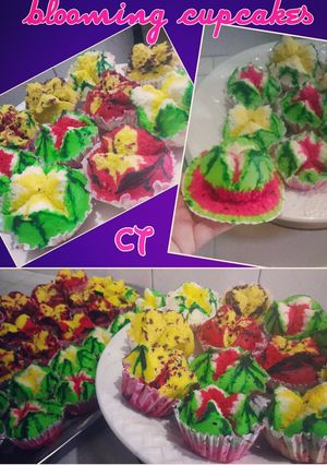 Foto resep Blooming cupcakes (bolu kukus mekar)