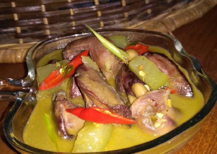 Resep Lodeh hatiku….#ketopad_cp_jeroan yang Enak Banget