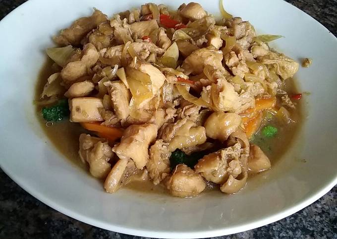 Ayam teriyaki with vegetable