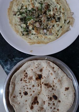 A picture of Chapati Omelette.