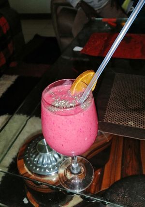 A picture of Beetroot smothie(healthy but powerful).