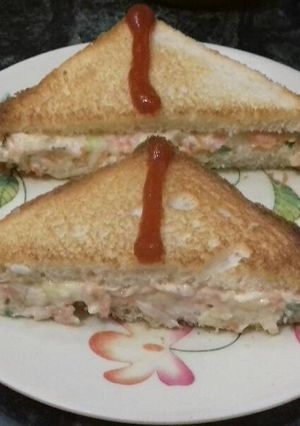 A picture of Veg sandwich.