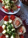 Los caracolas (🐟halfilé morzsába🥚🧄🧅🥗 forgatva kirántva) krumplipürével