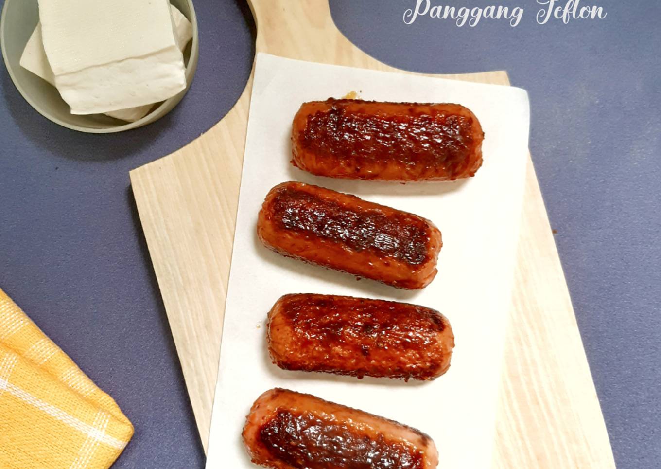 318.Sosis Tahu Panggang Teflon