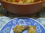 Una foto de pollo en salsa de ostras