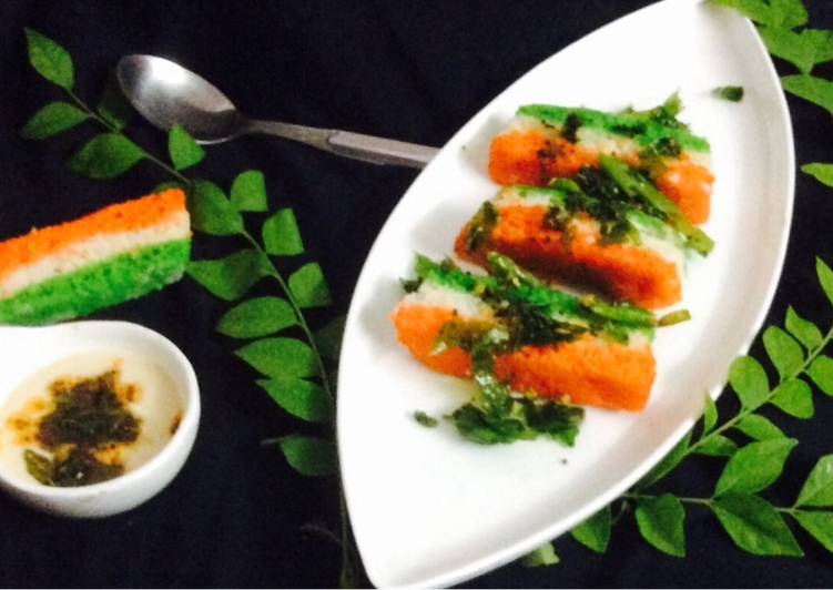 Wednesday Fresh Tricolor Dhokla