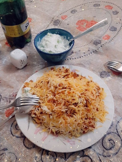 عکسی از دستور عدس پلو