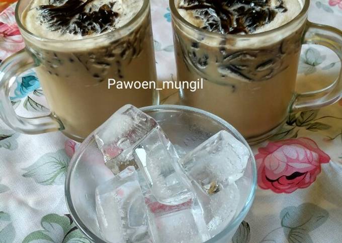 Resep 95. Es cappucino cincau Anti Gagal
