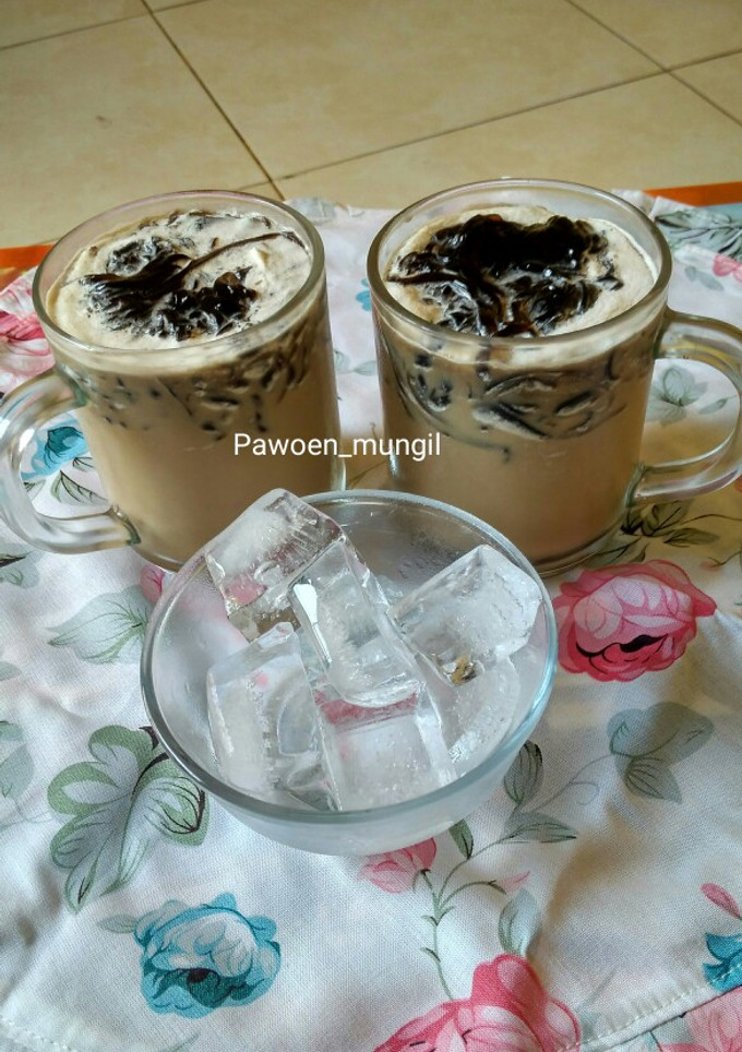 Foto resep 95. Es cappucino cincau