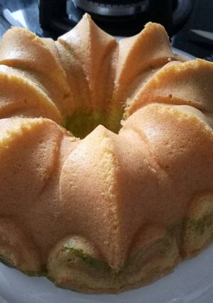 Foto resep Basic Sponge Cake with Greentea Paste