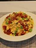 Fried Rice with Chinese Sausage and Vegetables