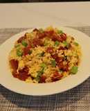 Cơm chiên lạp xưởng rau củ