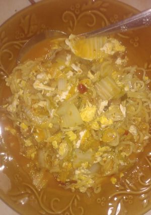 Foto resep Mie tek-tek Indomie goreng ayam geprek