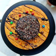 A picture of Death by chocolate cake.