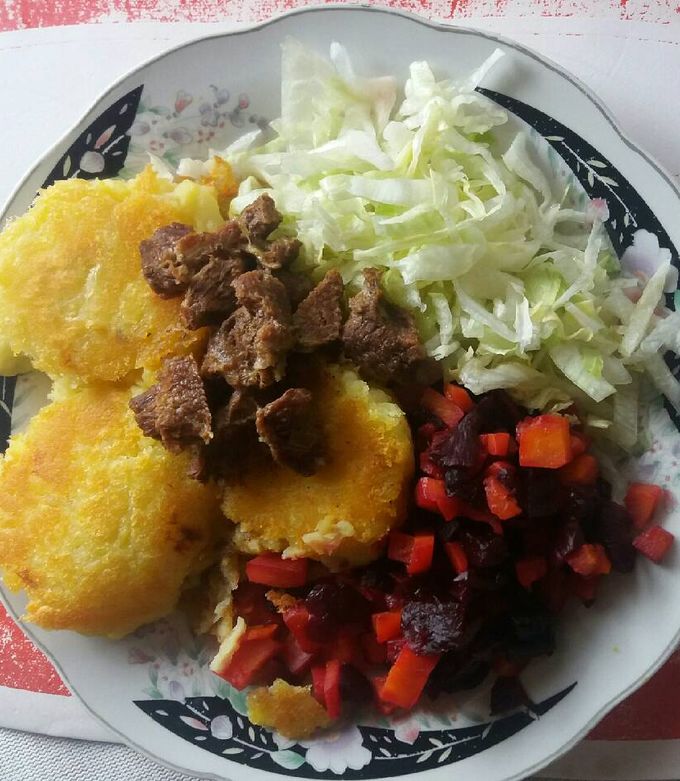 Una foto de Tortillas de papa ecuatorianas. Para Llapingachos