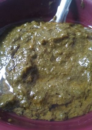 A picture of Sarso ka saag.