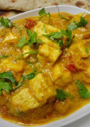 A picture of Paneer gravy delight.