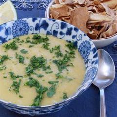 Yellow lentil soup - shorbet adass asfar A picture of Yellow lentil soup - shorbet adass asfar.