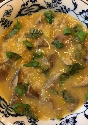 A picture of California Farm Liver & Onion Lentil Soup.