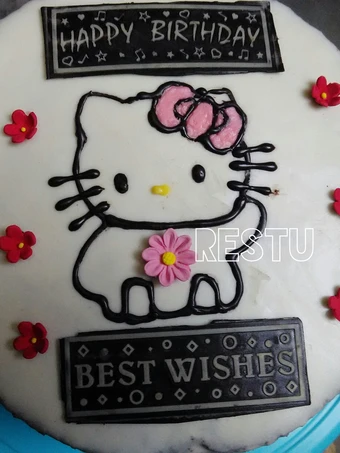 Cara Gampang Membikin Resep  Simple Birthday Chocolate cake yang Lezat Sekali, Enak Banget