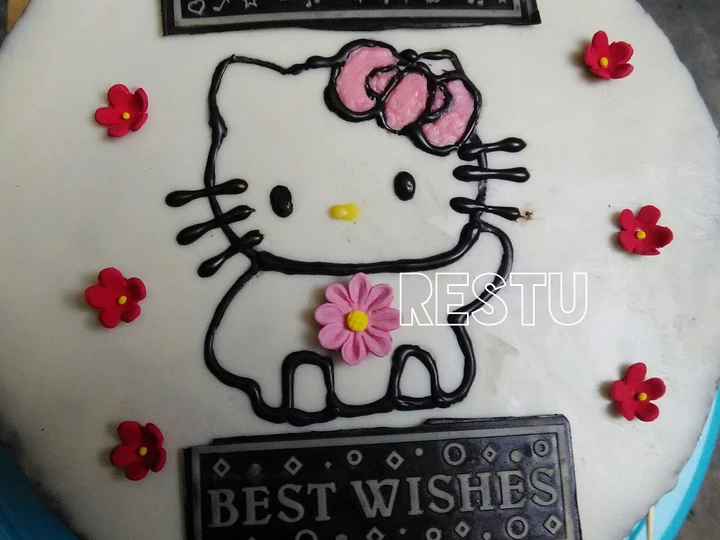 Cara Gampang Membikin Resep  Simple Birthday Chocolate cake yang Lezat Sekali, Enak Banget