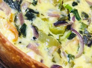 Una foto de QUICHE DE PUERROS MUY CREMOSA 🎊😋😋🎉🤩🫶🏽🎊