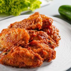 Hakka-Style Red Fermented Chicken Wings A picture of Hakka-Style Red Fermented Chicken Wings.
