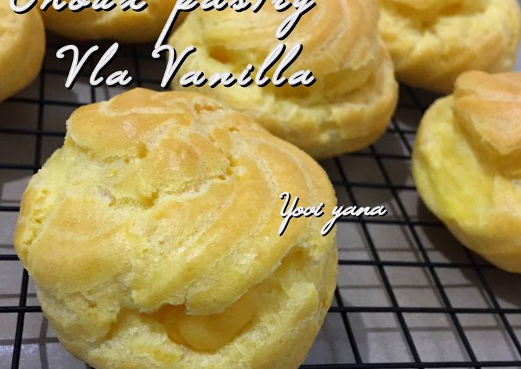 Choux pastry vla vanilla