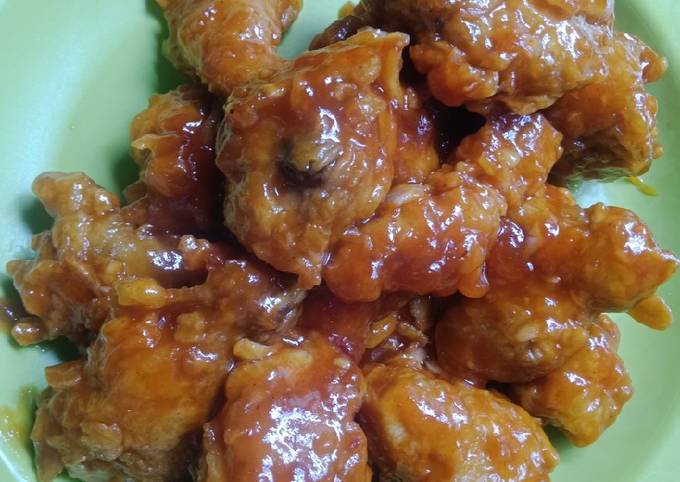 Resep Ayam Asam Manis Madu Sweet And Sour Honey Chicken Oleh Steffi