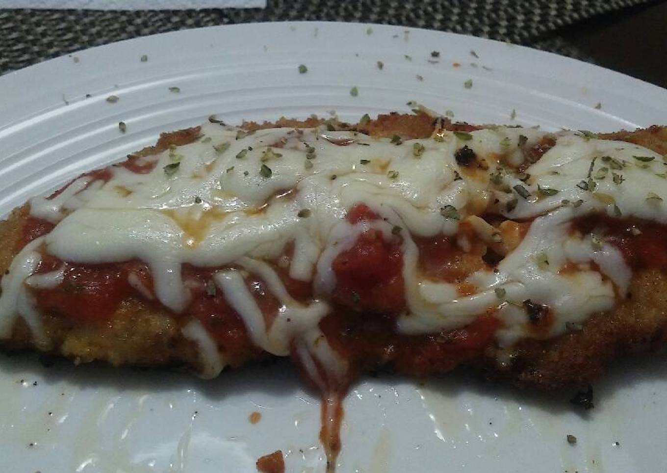 Milanesa de pollo a la Napolitana