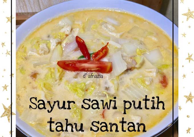 Resep Sayur Sawi Putih Tahu Santan Oleh Dapur Afnazia Cookpad