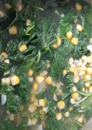 Foto resep Sayur Kunci Bayam Jagung