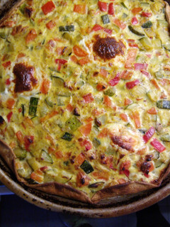 Una foto de Tarta de Zucchini con tapas de empanada