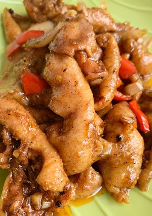 Foto resep Kulit Ayam Lada Hitam #DEBM
