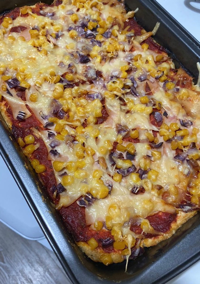 Diétás pizza recept fotója