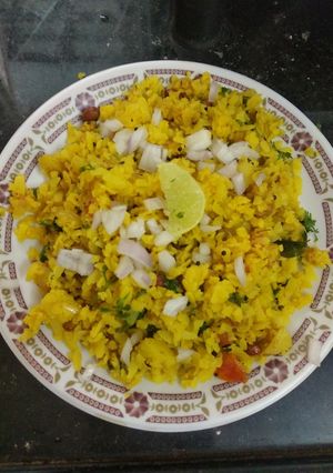 A picture of Potato Poha.