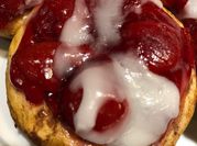 A picture of apple cherry pie
