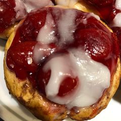 A picture of Cherry Cinnamon Roll Hand Pies.