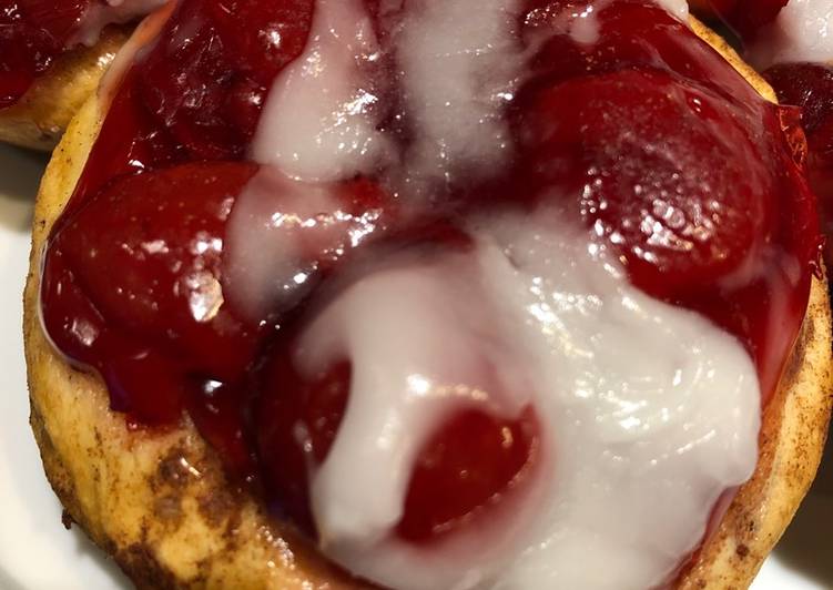 Cherry Cinnamon Roll Hand Pies