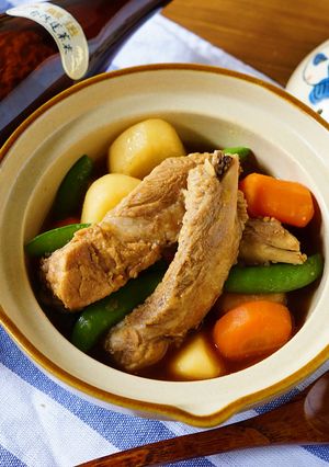 [玉泉清酒]日式清酒燉肉 的食譜成品照片