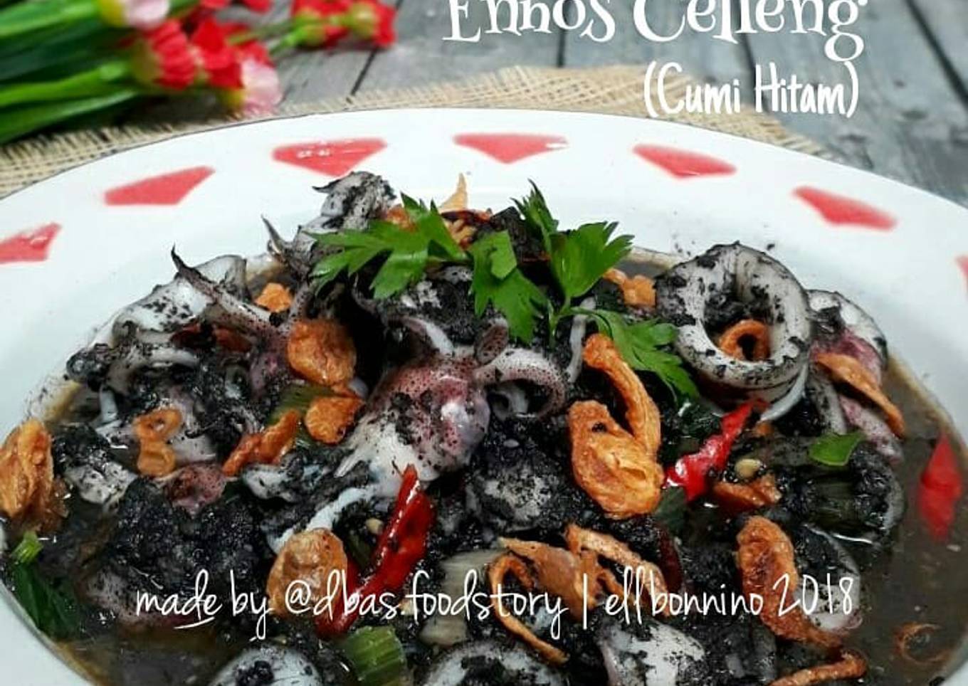 Ennos Celeng Sumenep (Cumi Hitam), autor Ellisa @ dbas.foodstory
