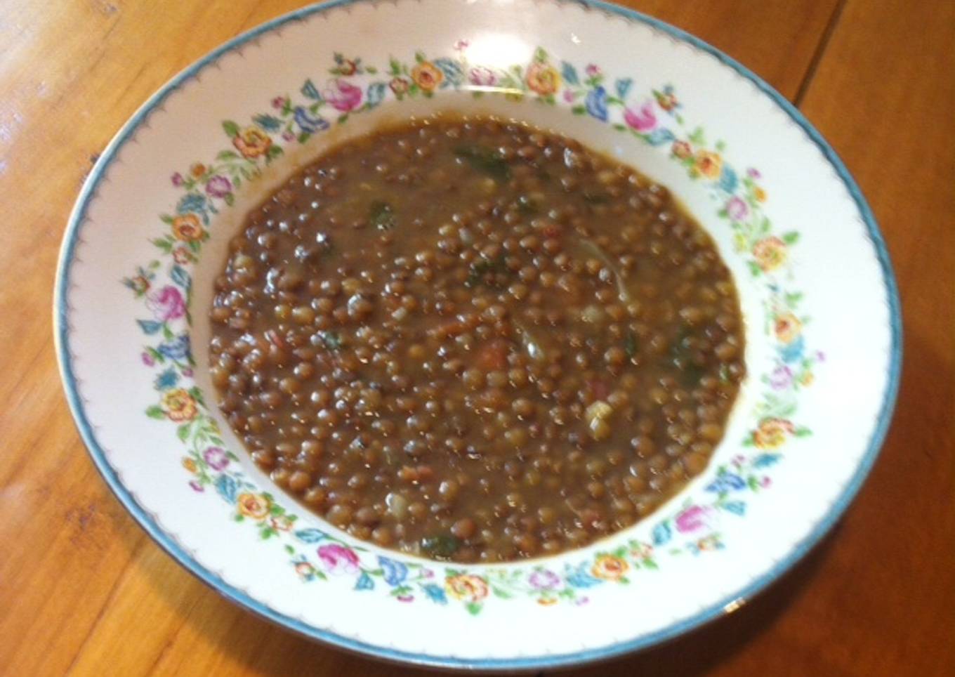 Lentejas borrachas