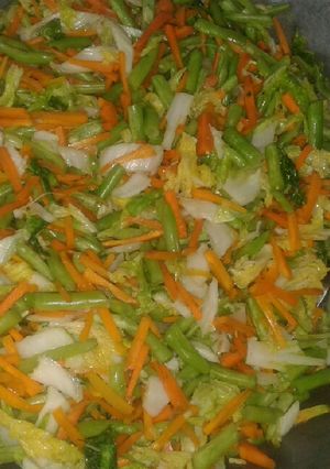 Foto resep Tumis Buncis+Wortel+Petsai.. Toraja