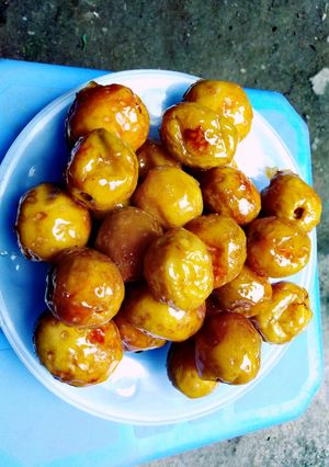 Hình của món Mứt táo.