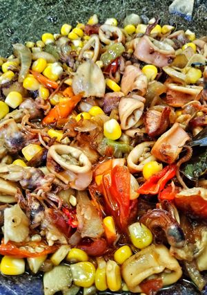 Foto resep Cumi asin jagung manis