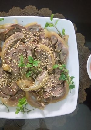 Hình của món BẮP BÊ CUỘN SẢ.