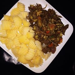 A picture of Potato and cabbage sauce.